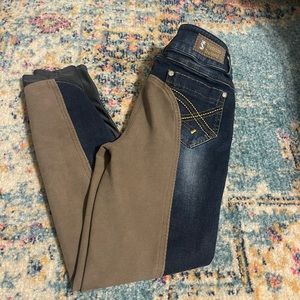 Equestrian Full seat denim riding breeches by Tredstep of Ireland size 28r